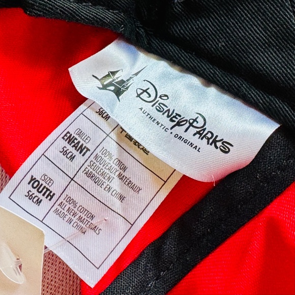 NWT Disney Parks Mickey Mouse Face Baseball Snapback Cap Hat 3D Ears Red/Yellow - Picture 5 of 11